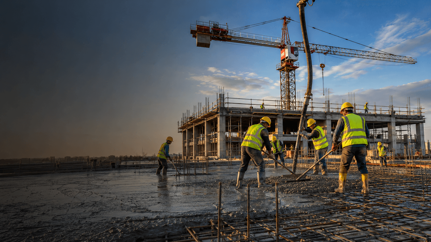 Chantier de gros œuvre coordonné par NCI Travaux