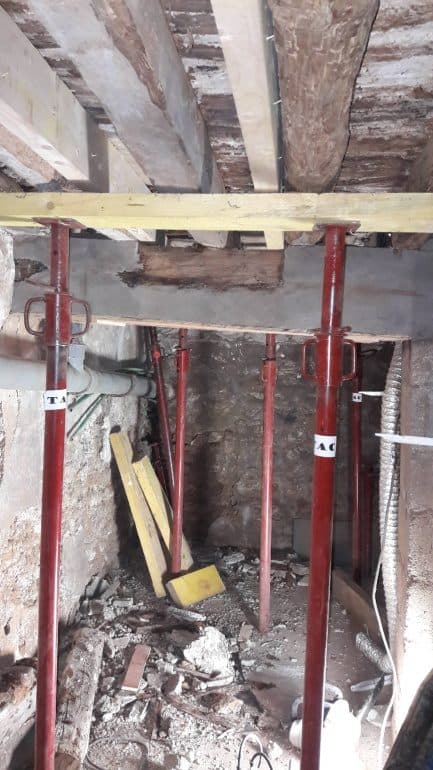 Renforcement de plancher bois par mortier / résine — photo 4